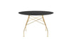 Glossy Small Round Table - Stoneware
