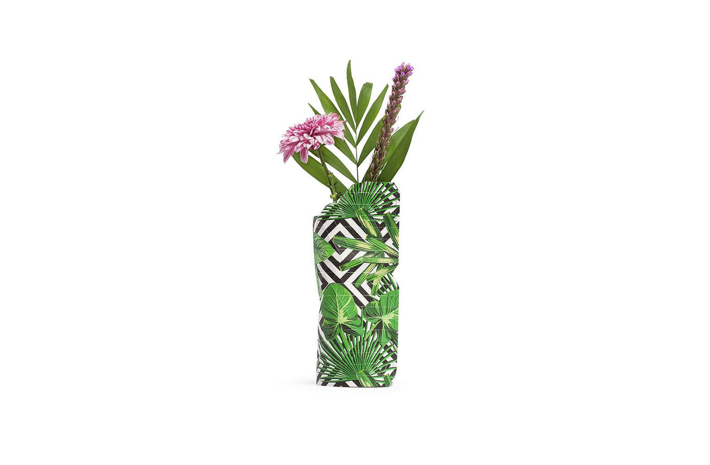Paper Vase Cover Small - Geo Jungle
