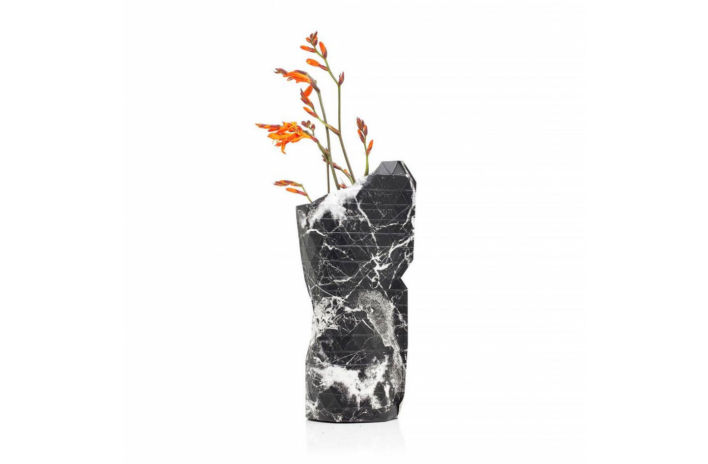 Paper Vase Cover Small - Marble Black
