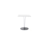 TopTop Small Square Table - Outdoor Top - Round Leg

