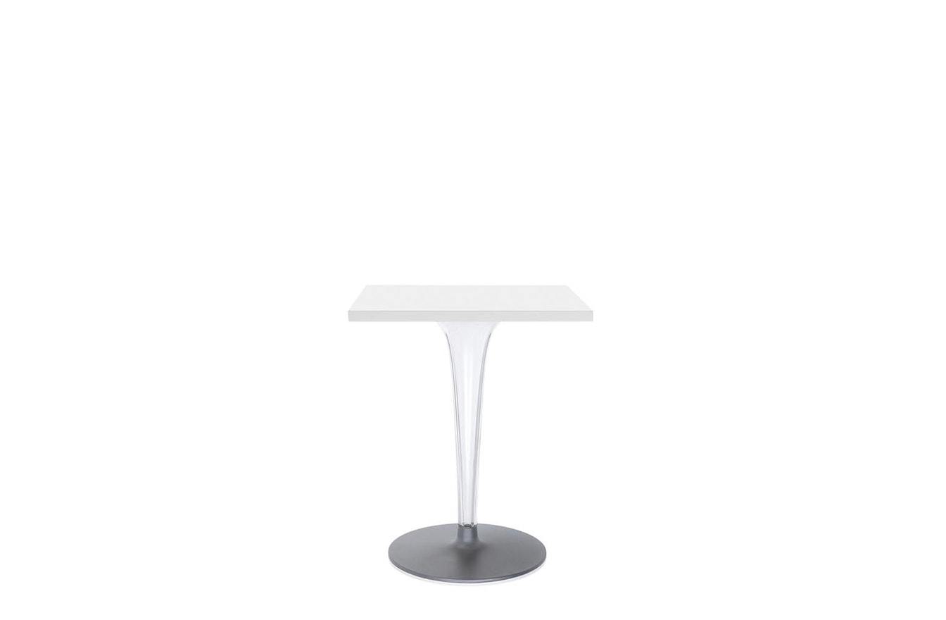 TopTop Small Square Table - Laminated Top - Round Leg
