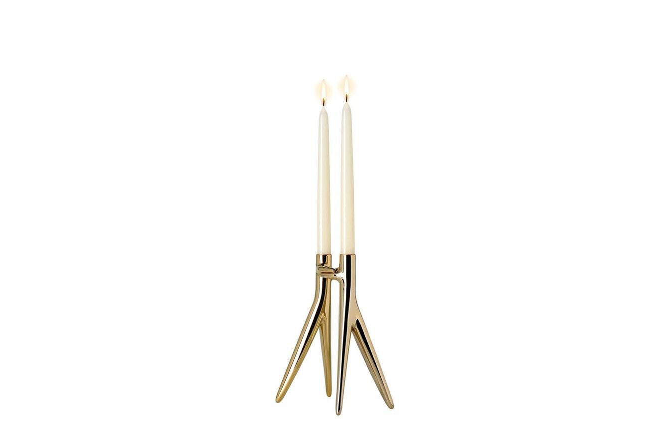 Abbracciaio Candle Holder - Gold-Kartell-Space Furniture SG

