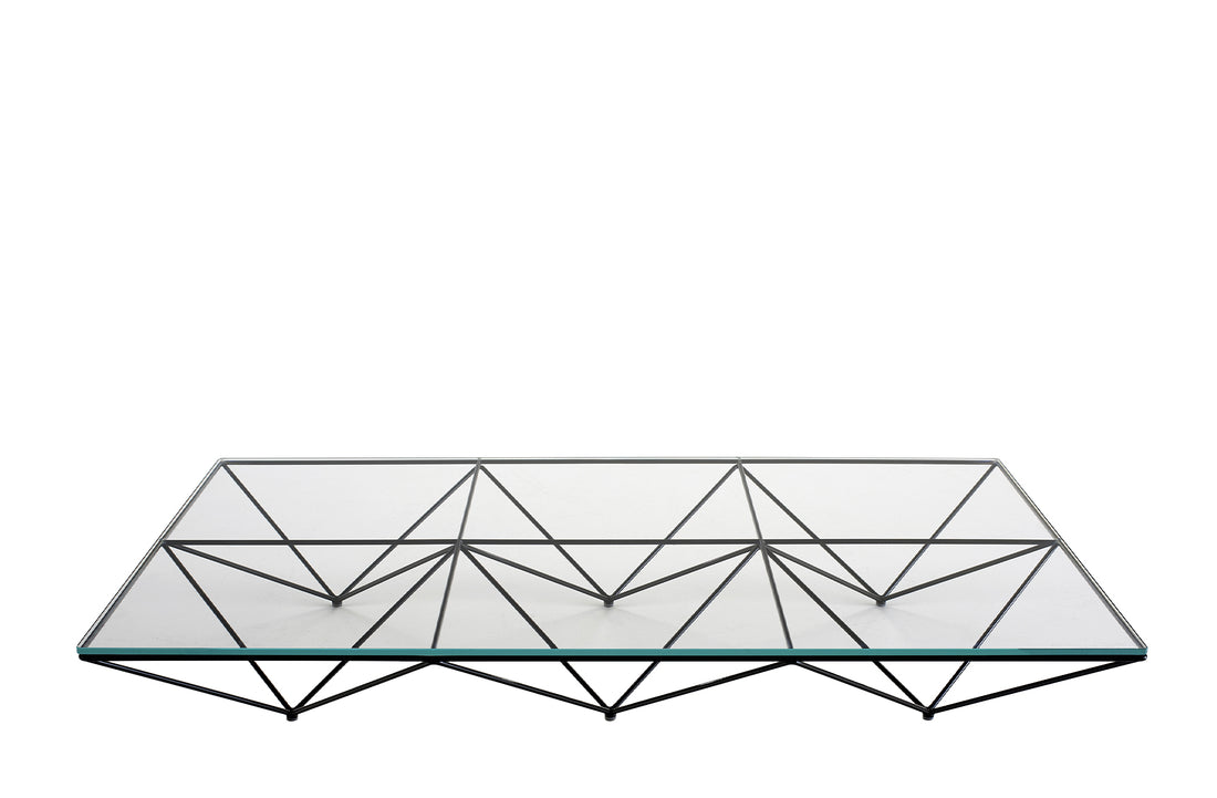 Extra Light Glass / Glossy Black Painted Steel