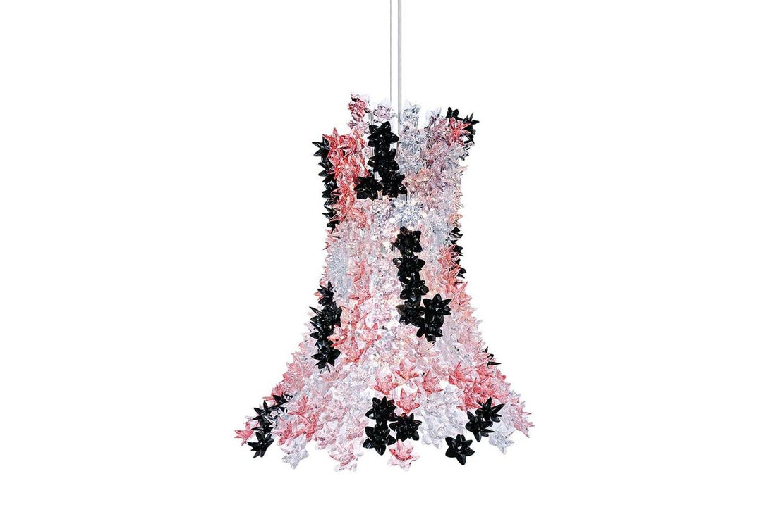 Transparent Pink-Black