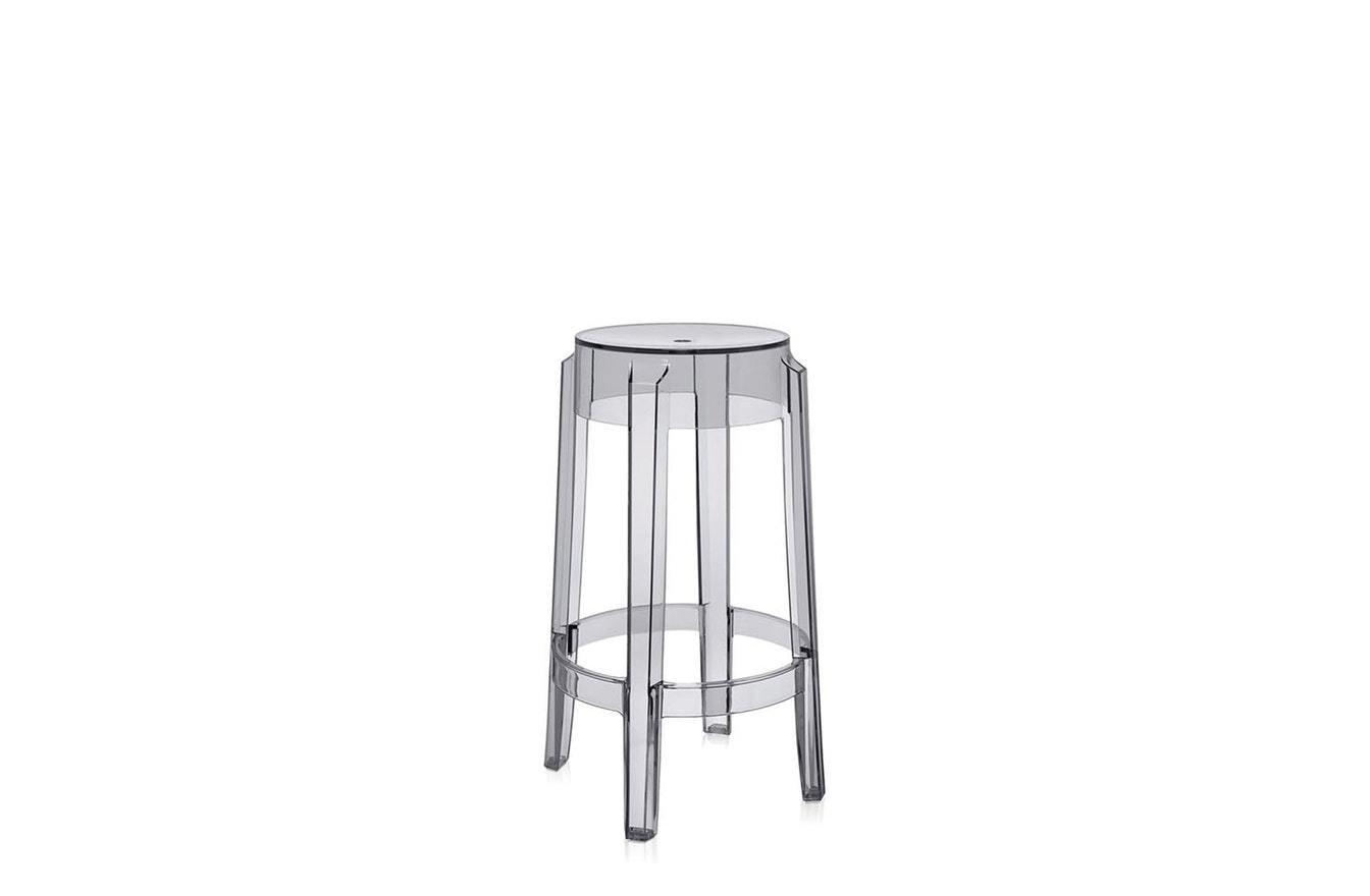 Charles Ghost Medium Stool-Kartell-Space Furniture SG
