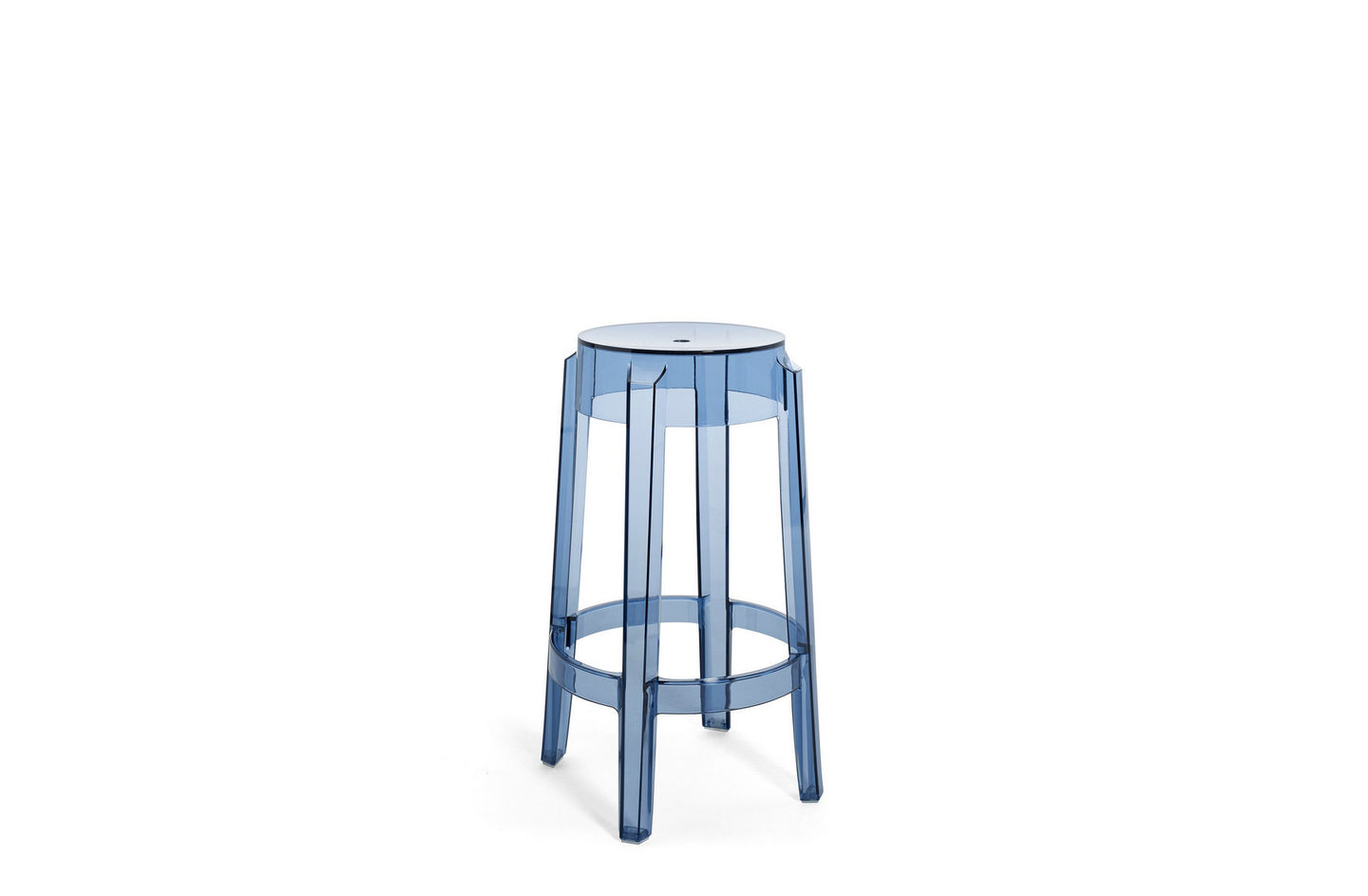 Charles Ghost Medium Stool-Kartell-Space Furniture SG
