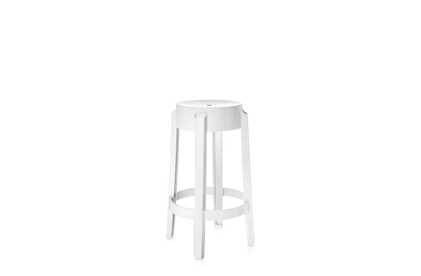 Charles Ghost Medium Stool-Kartell-Space Furniture SG
