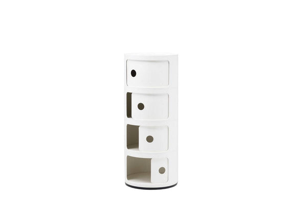 4 正規品　COMPONIBILI Kartell SFNT-K4985-03 φ32/H77cm ホワイト コンポニビリ4 Amazon｜カルテル その他
