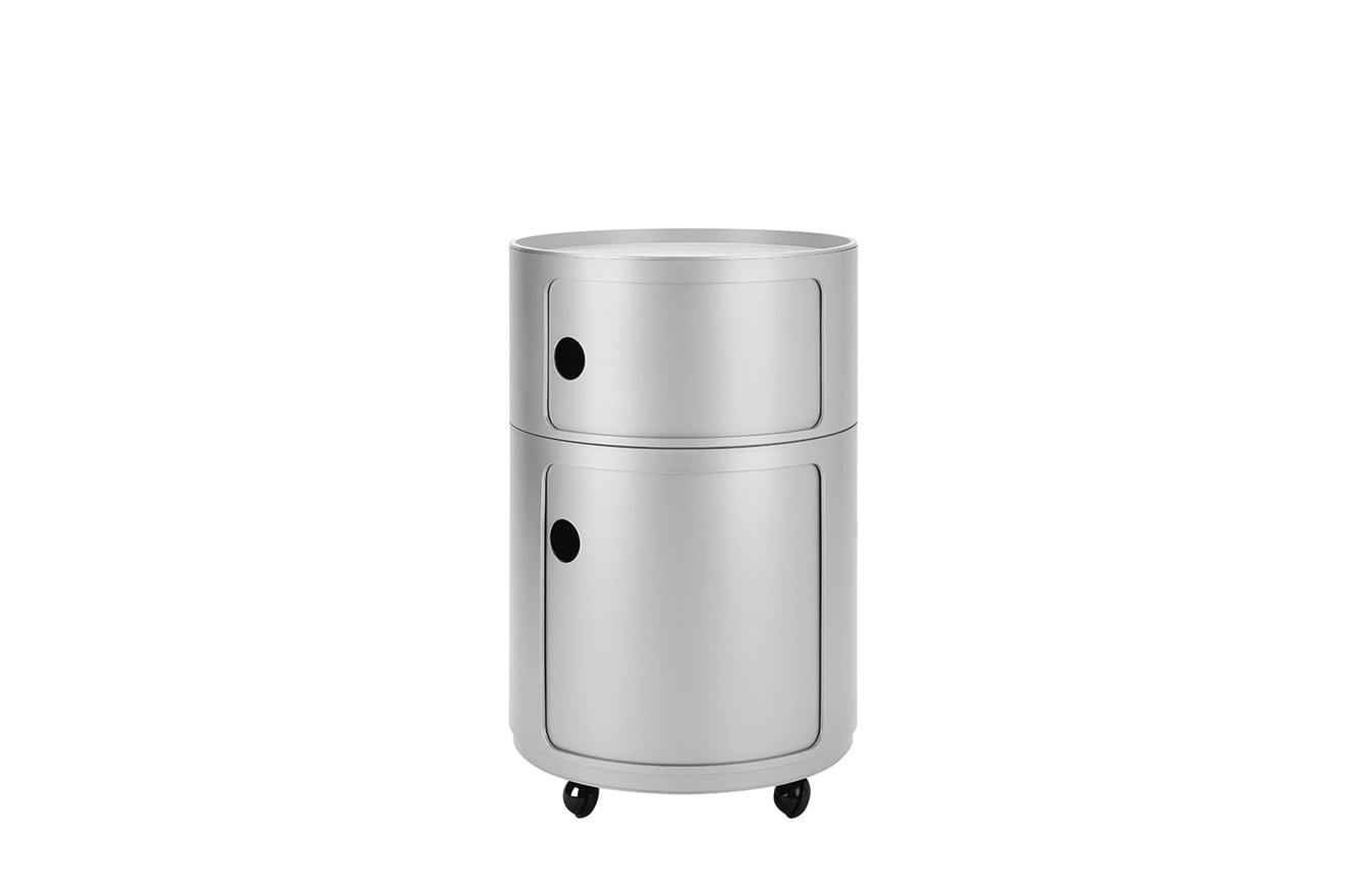 Componibili Modular Storage Unit - Silver-Kartell-Space Furniture SG
