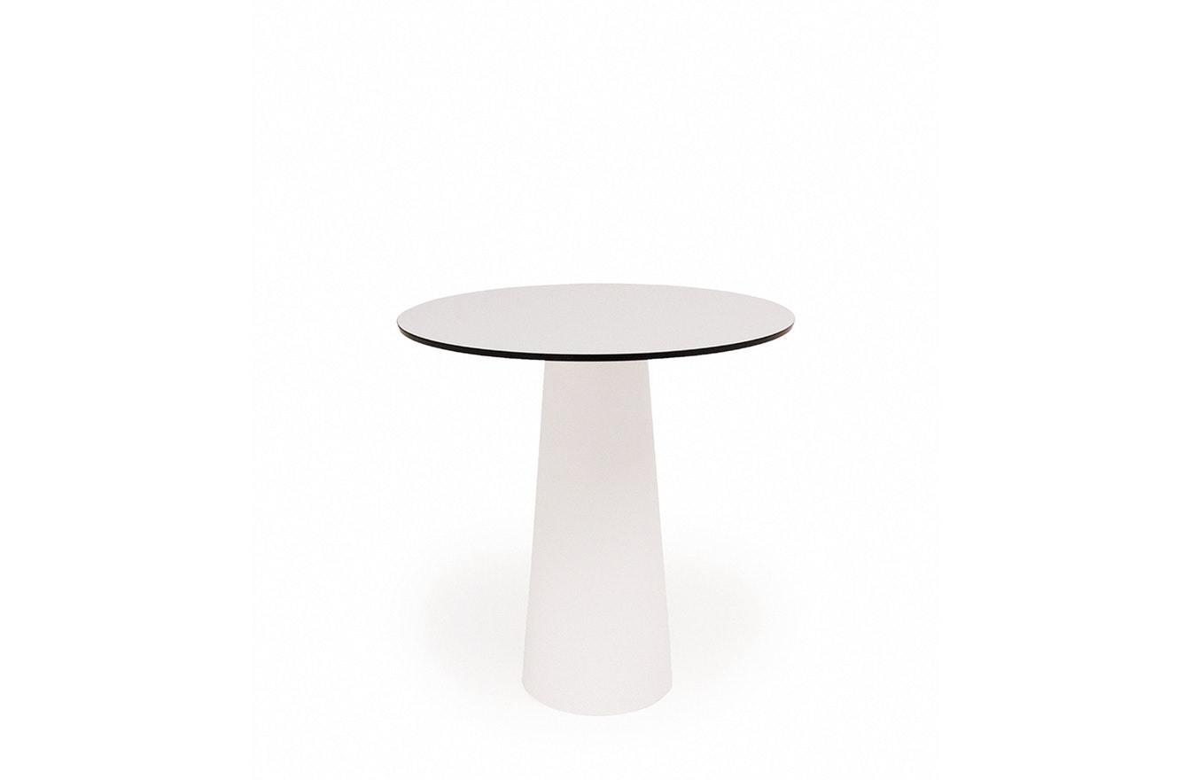 Container Table 7130 with HPL Round Top 90cm-Moooi-Space Furniture SG
