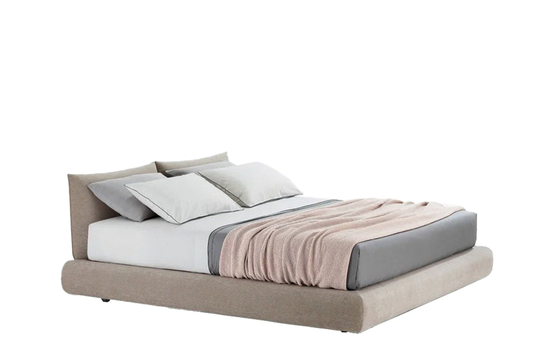 1x LMDRTR + 1x TEDR / Bed with Tip Up Storage for 1600x2000mm Mattress (Sold Separately) / NAXOS 17 Corda Cat E Fabric Headboard and Bed Frame