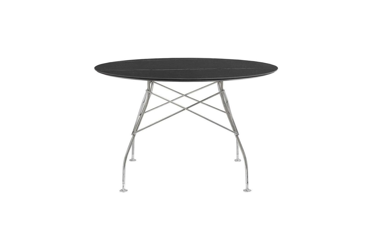 Glossy Small Round Table - Stoneware-Kartell-Space Furniture SG
