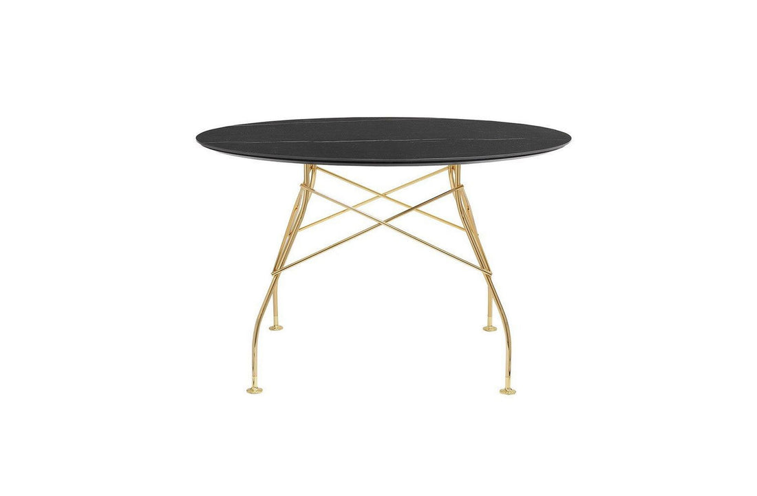 Gold / Black Stoneware with Marble Finish