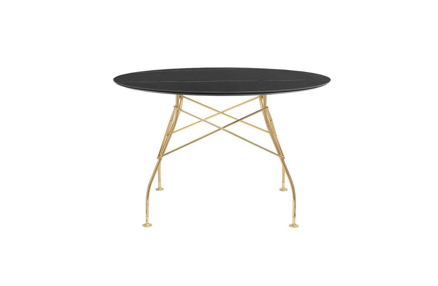 Glossy Small Round Table - Stoneware-Kartell-Space Furniture SG
