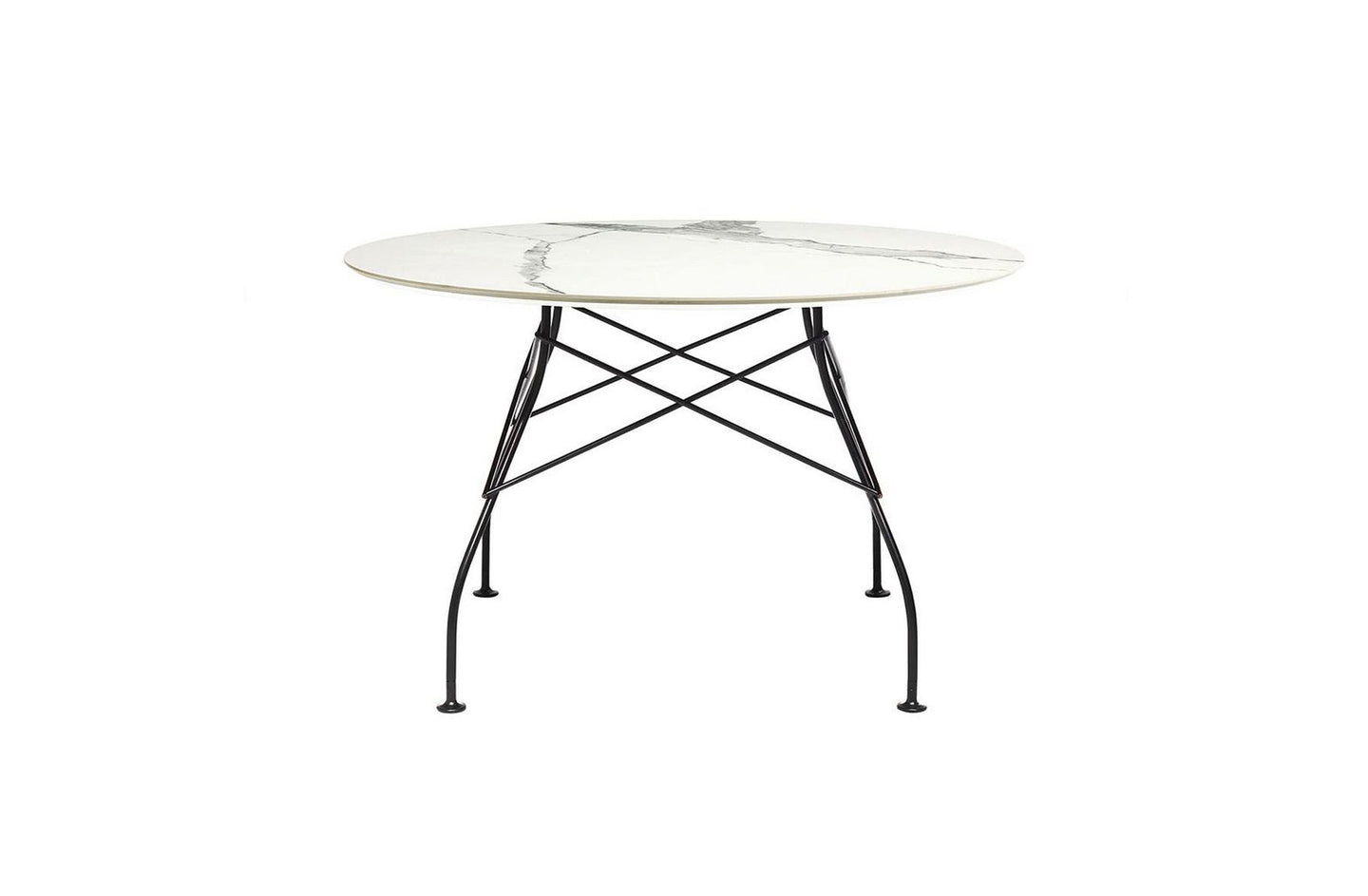 Glossy Small Round Table - Stoneware-Kartell-Space Furniture SG
