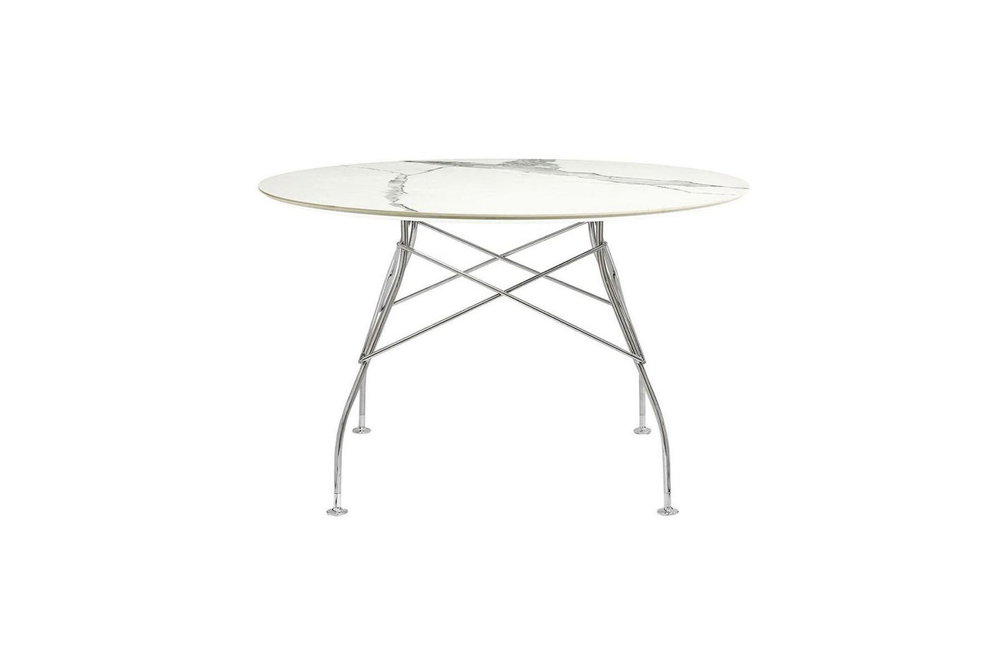 Glossy Small Round Table - Stoneware-Kartell-Space Furniture SG
