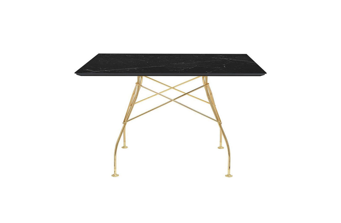 Gold / Black Stoneware with Marble Finish