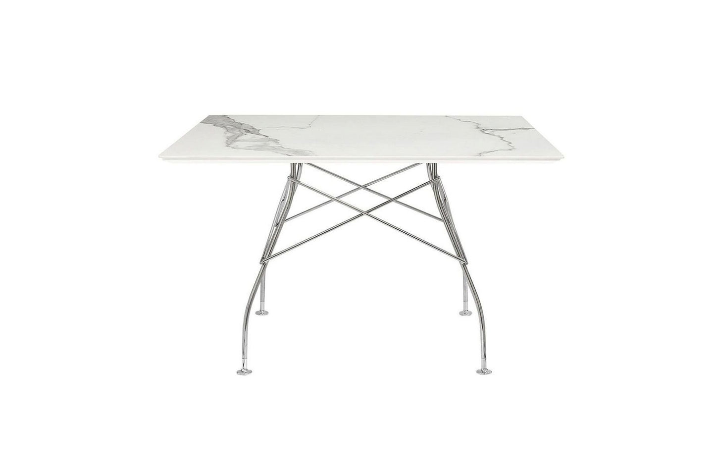 Glossy Small Square Table - Stoneware-Kartell-Space Furniture SG
