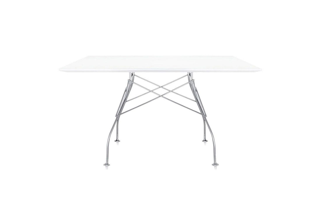 Chrome / Polyester White