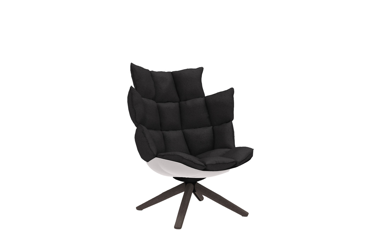 Husk Swivel Armchair with Snug Sides and Headrest-B&B Italia-Space Furniture SG
