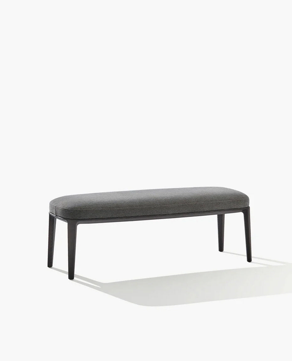 PN130 / Bench Wood 2 / NAXOS 21 Roccia Cat E Fabric + Black Elm Structure