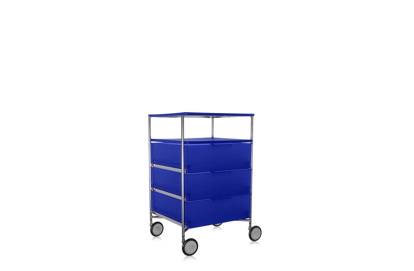 Mobil Chest of Drawers - 3 Containers & Shelf - Wheels-Kartell-Space Furniture SG
