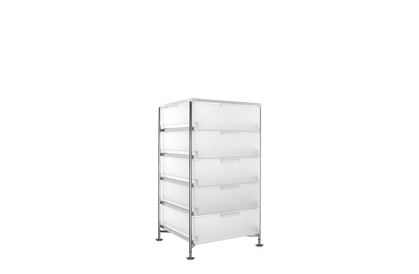 Mobil Chest of Drawers - 5 Containers - Feet-Kartell-Space Furniture SG

