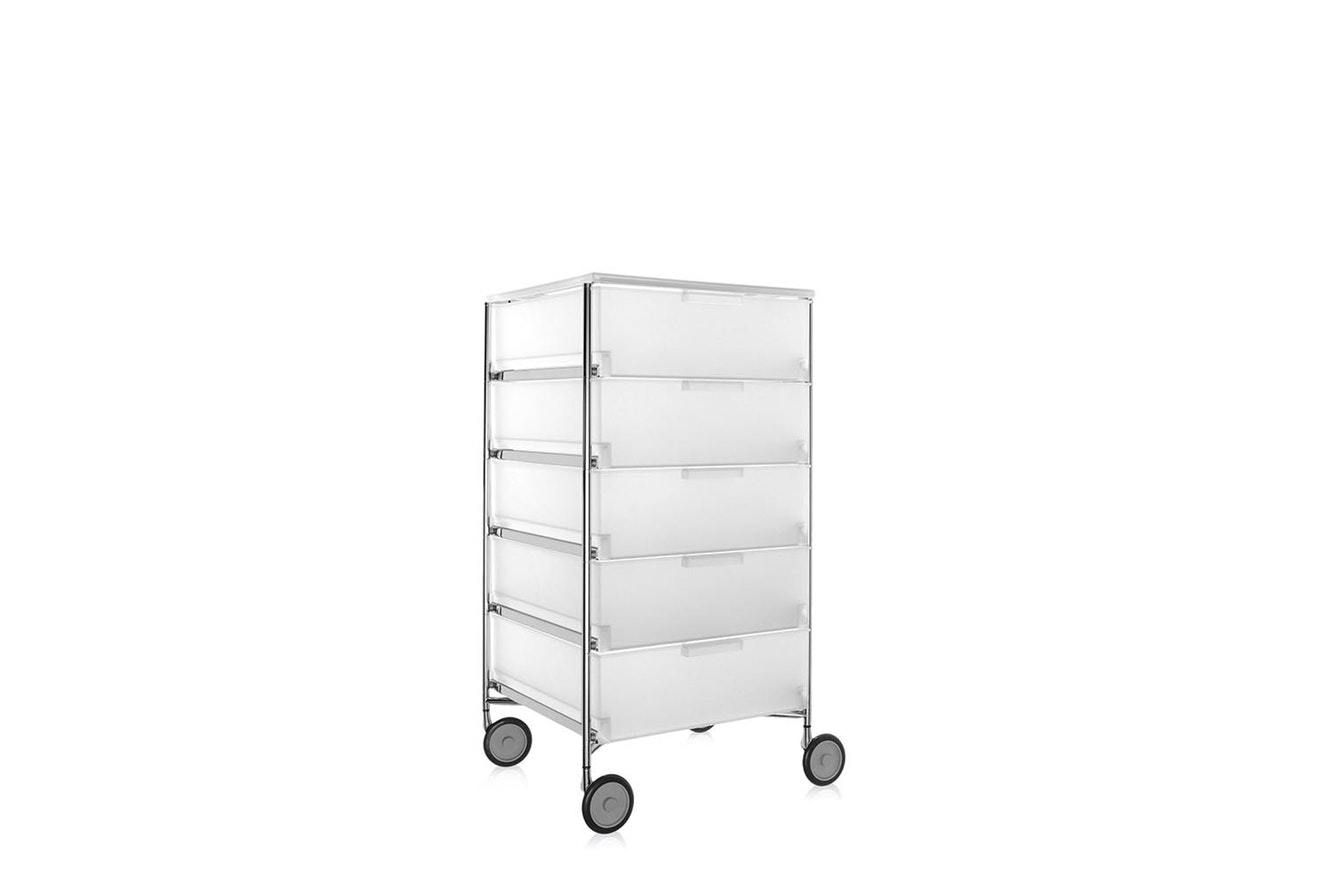 Mobil Chest of Drawers - 5 Containers - Wheels-Kartell-Space Furniture SG
