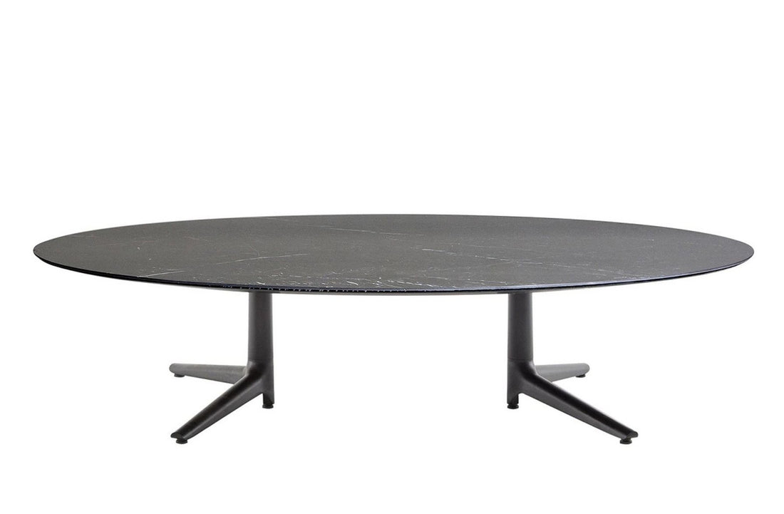 Black Stoneware with Marble Finish/Black