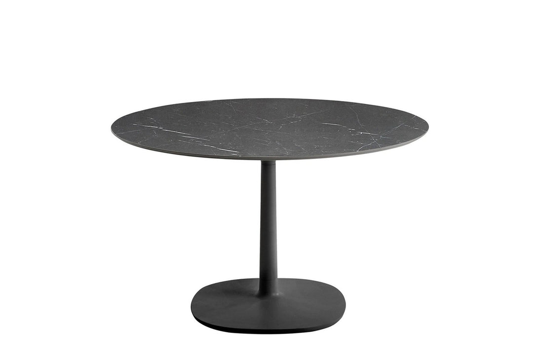Black Stoneware with Marble Finish/Black
