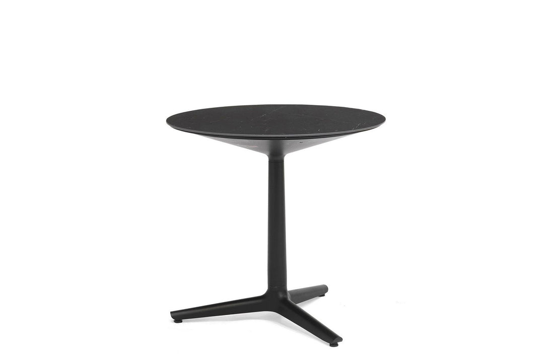 Black Stoneware with Marble Finish/Black