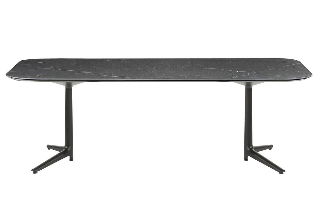 Black Stoneware with Marble Finish/Black