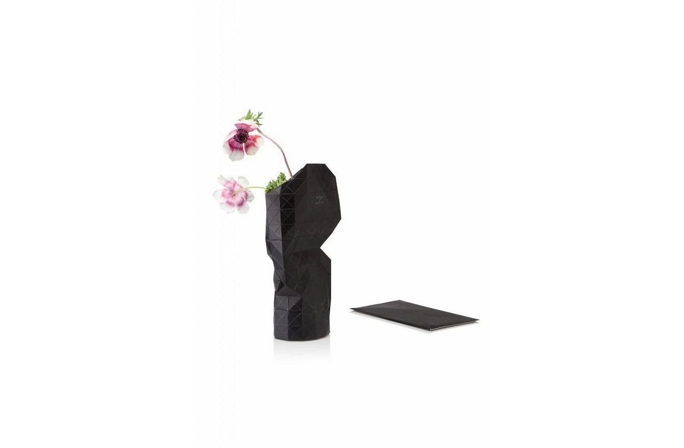 Paper Vase Cover - Black-Pepe Heykoop-Space Furniture SG
