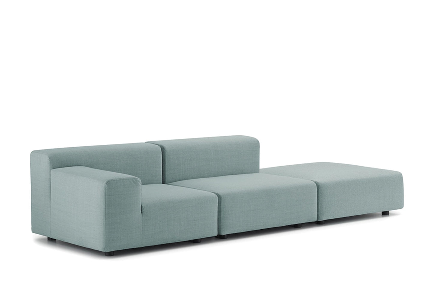 Plastics Outdoor 2 Seat Sofa with Right Ottoman-Kartell-Space Furniture SG
