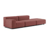 Plastics Outdoor 2 Seat Sofa with Right Ottoman-Kartell-Space Furniture SG
