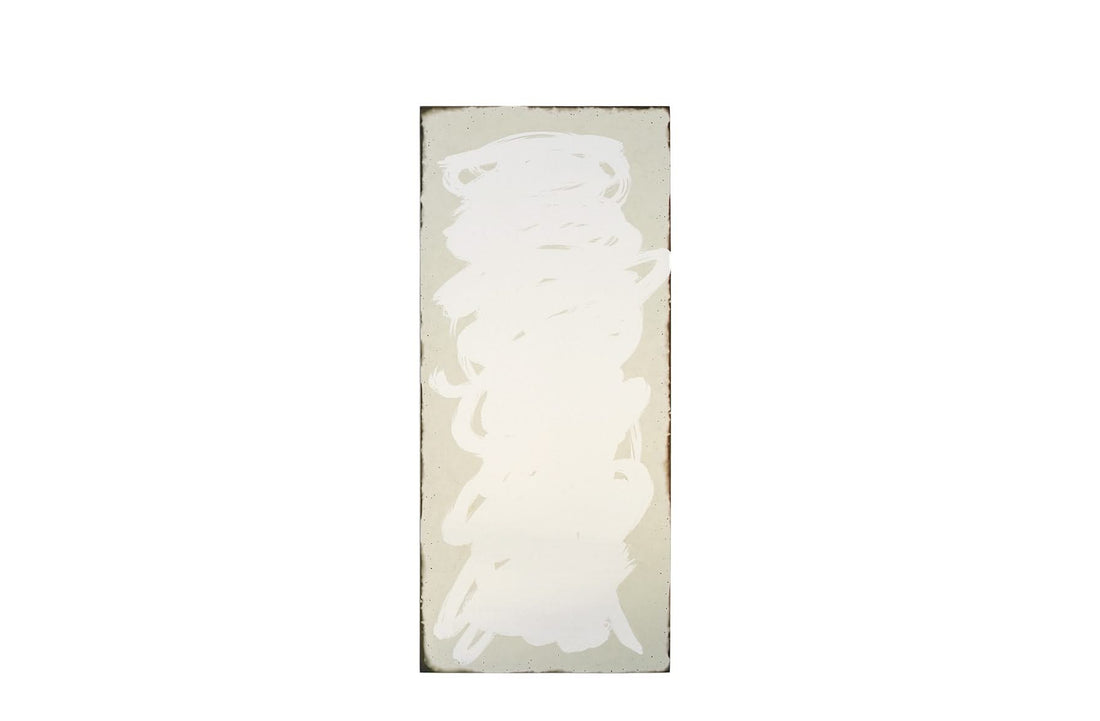 80x180 cm / Background in silver leaf