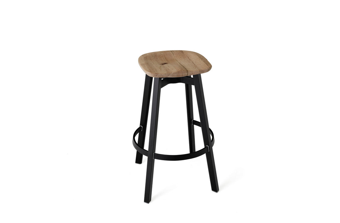 Reclaimed Oak / Black Anodized