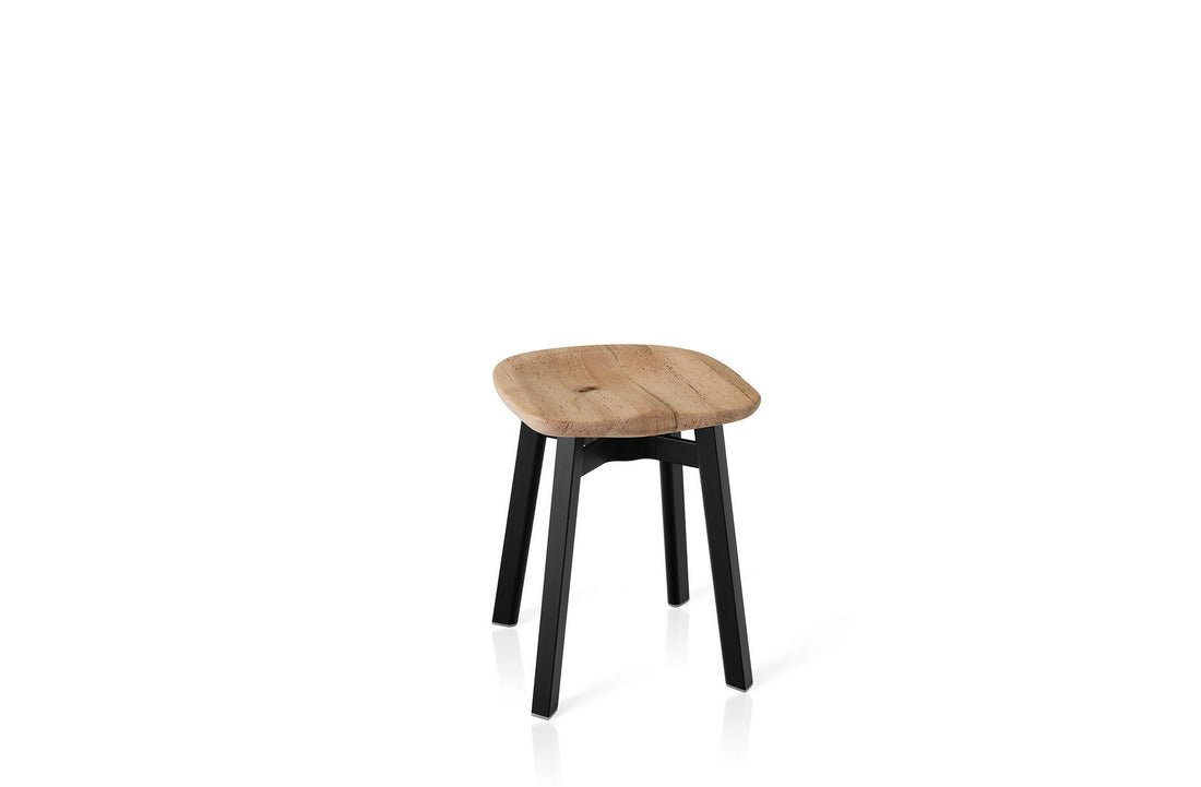 Reclaimed Oak / Black Anodized
