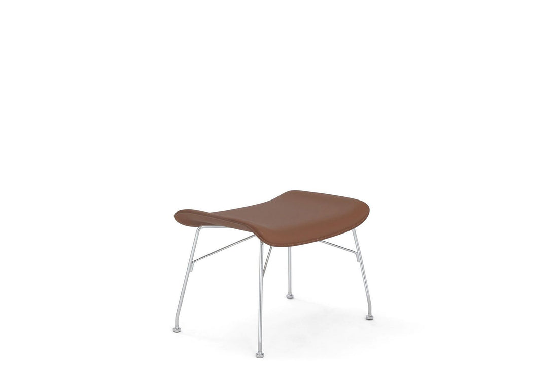 Slatted Ash Light Wood/Light Leather/Chrome