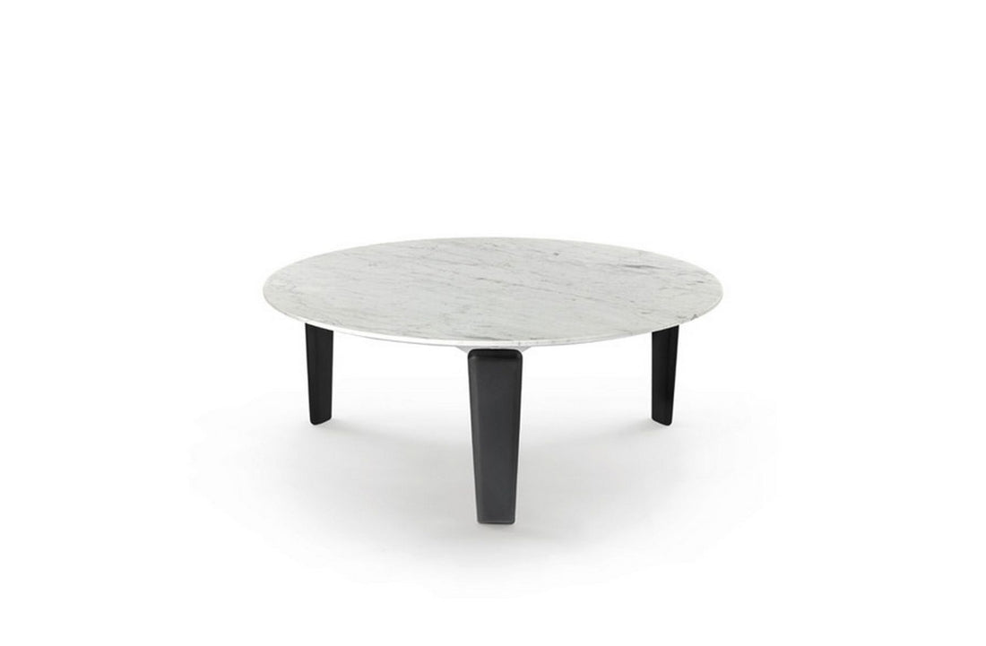 White Carrara Marble / White Lacquered Metal / Black Stained Ash