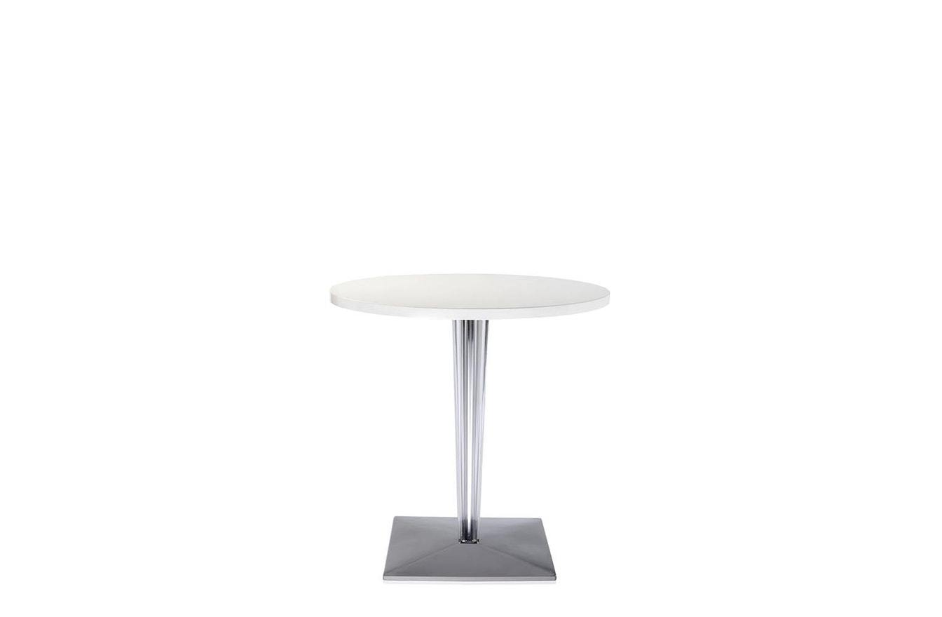 TopTop Large Round Table - Glossy Top - Square Leg-Kartell-Space Furniture SG
